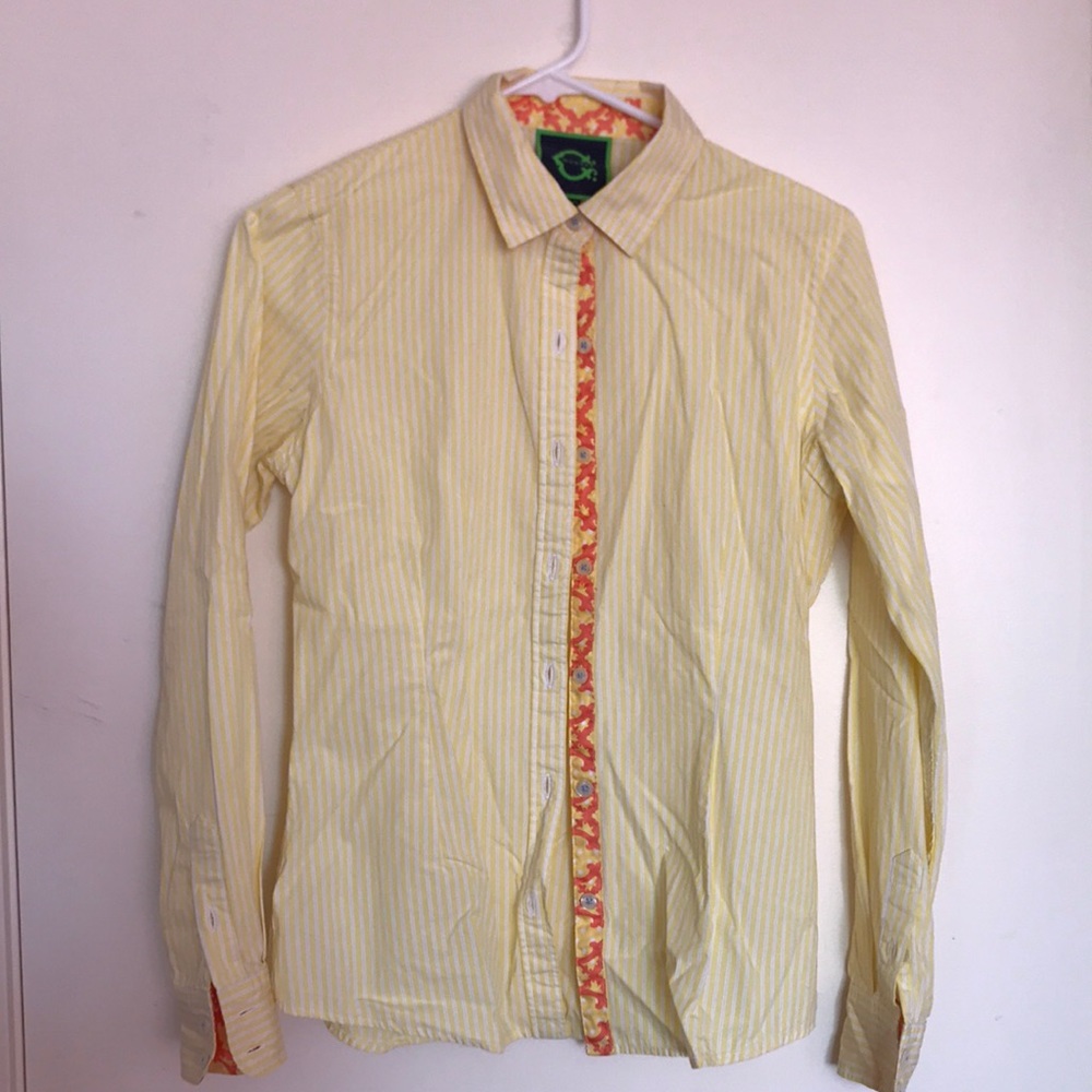 C. Wonder Yellow Button Down (XS)